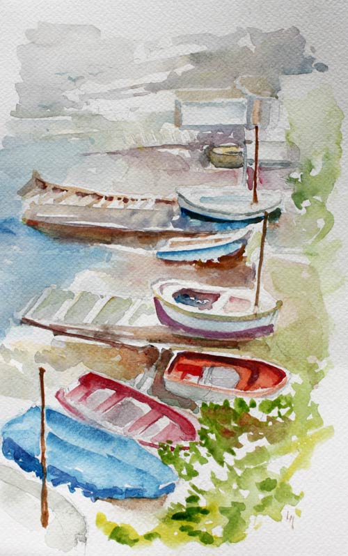 Stage aquarelle au port