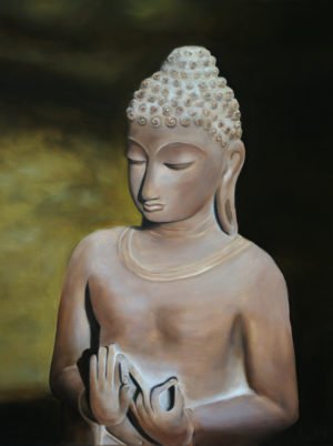 Peinture à l'huile - Bouddha