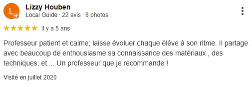 Avis cours peinture élève