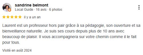 Avis 5/5 élève peinture huile