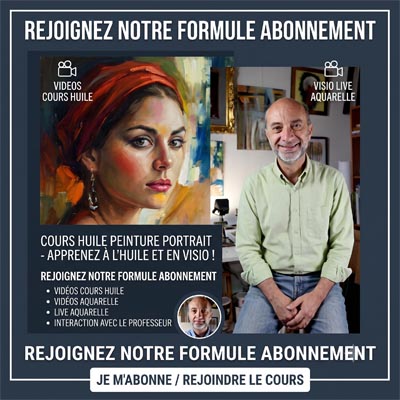 Cours portrait à l'huile en vidéos