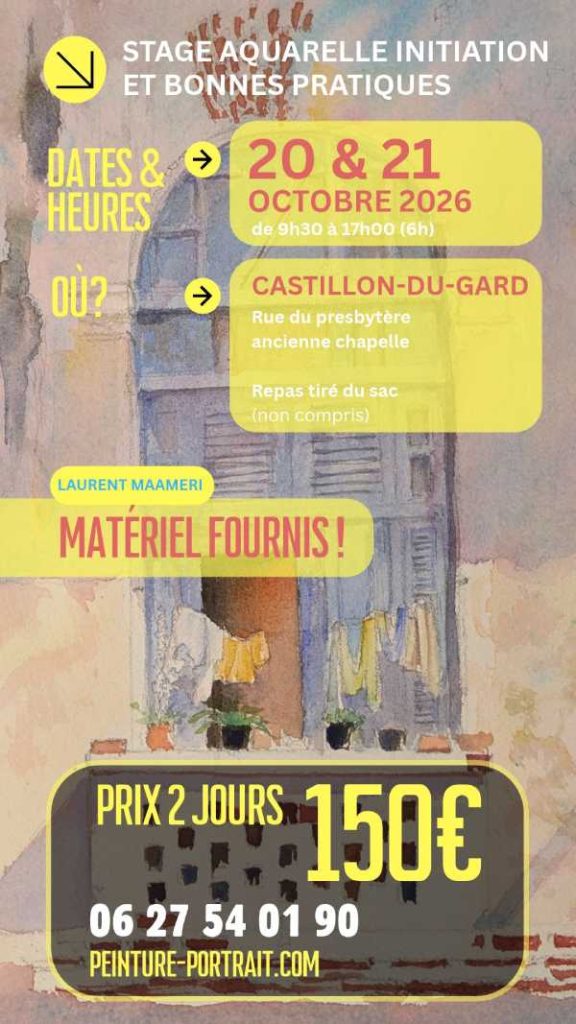 Cours aquarelle sur deux jours